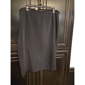 Kasper Black 100% Silk Size 18 Skirt, Work, Party, Vacation, Sexy